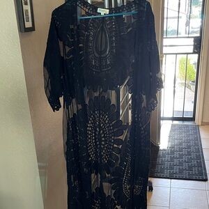 Elegant Black Lace Cover-Up